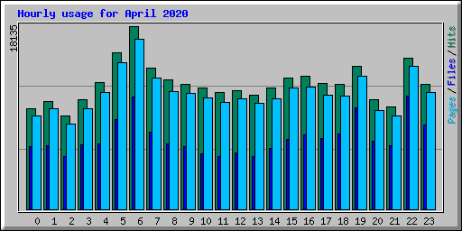 Hourly usage for April 2020