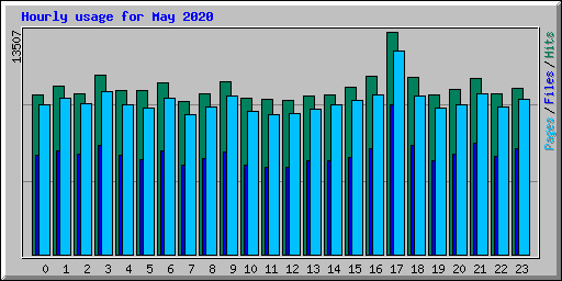 Hourly usage for May 2020