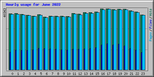 Hourly usage for June 2022