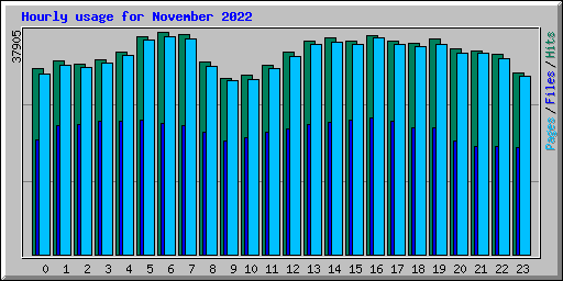 Hourly usage for November 2022