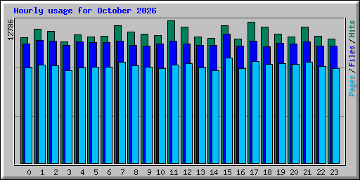 Hourly usage for October 2026