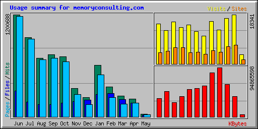 Usage summary for memoryconsulting.com